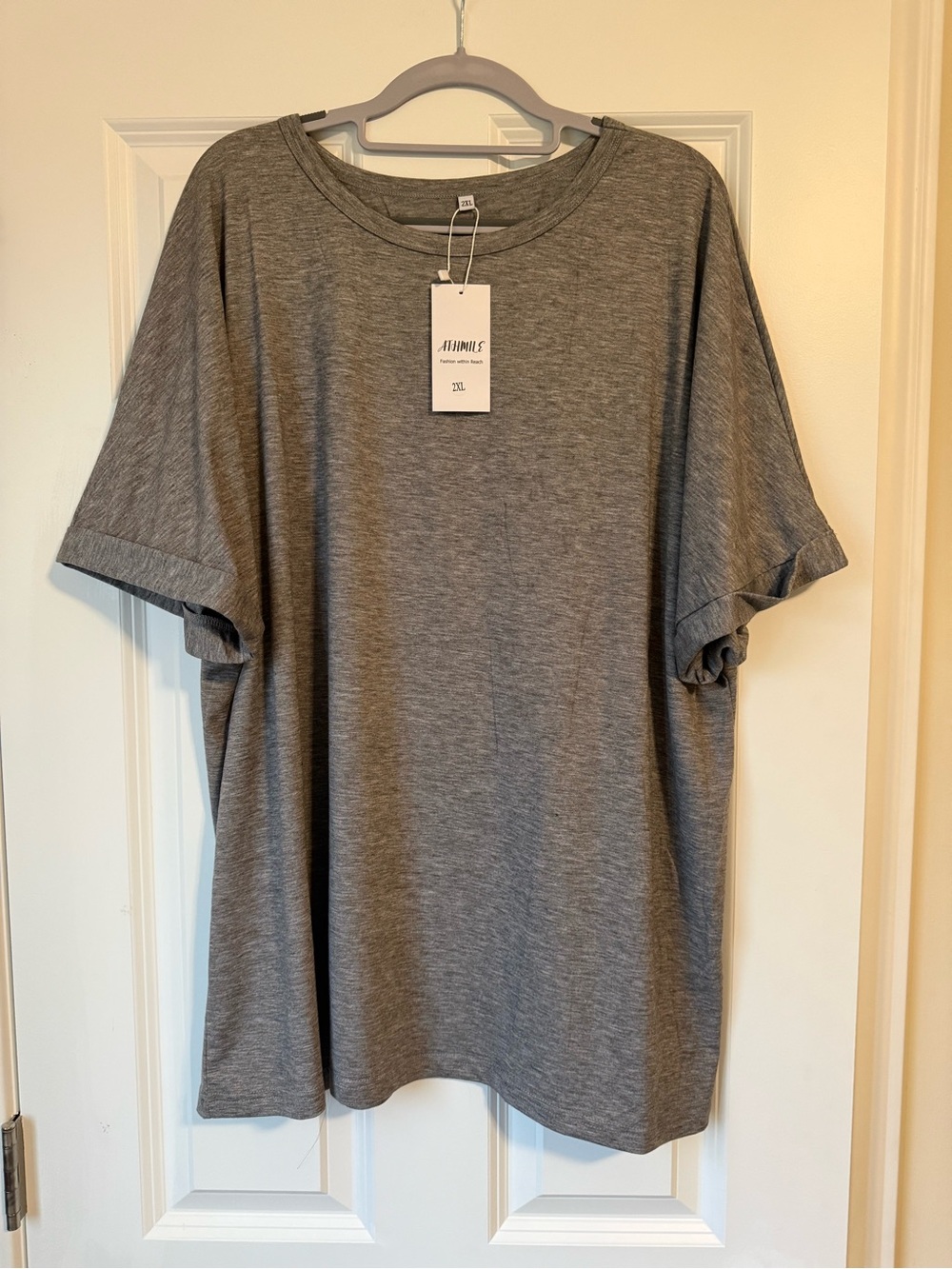 Athmile Heathered Short-Sleeve T-Shirt